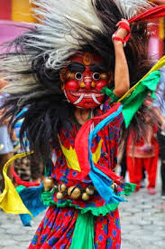 Celebration of Lakhe Naach in Pashupati Academy.